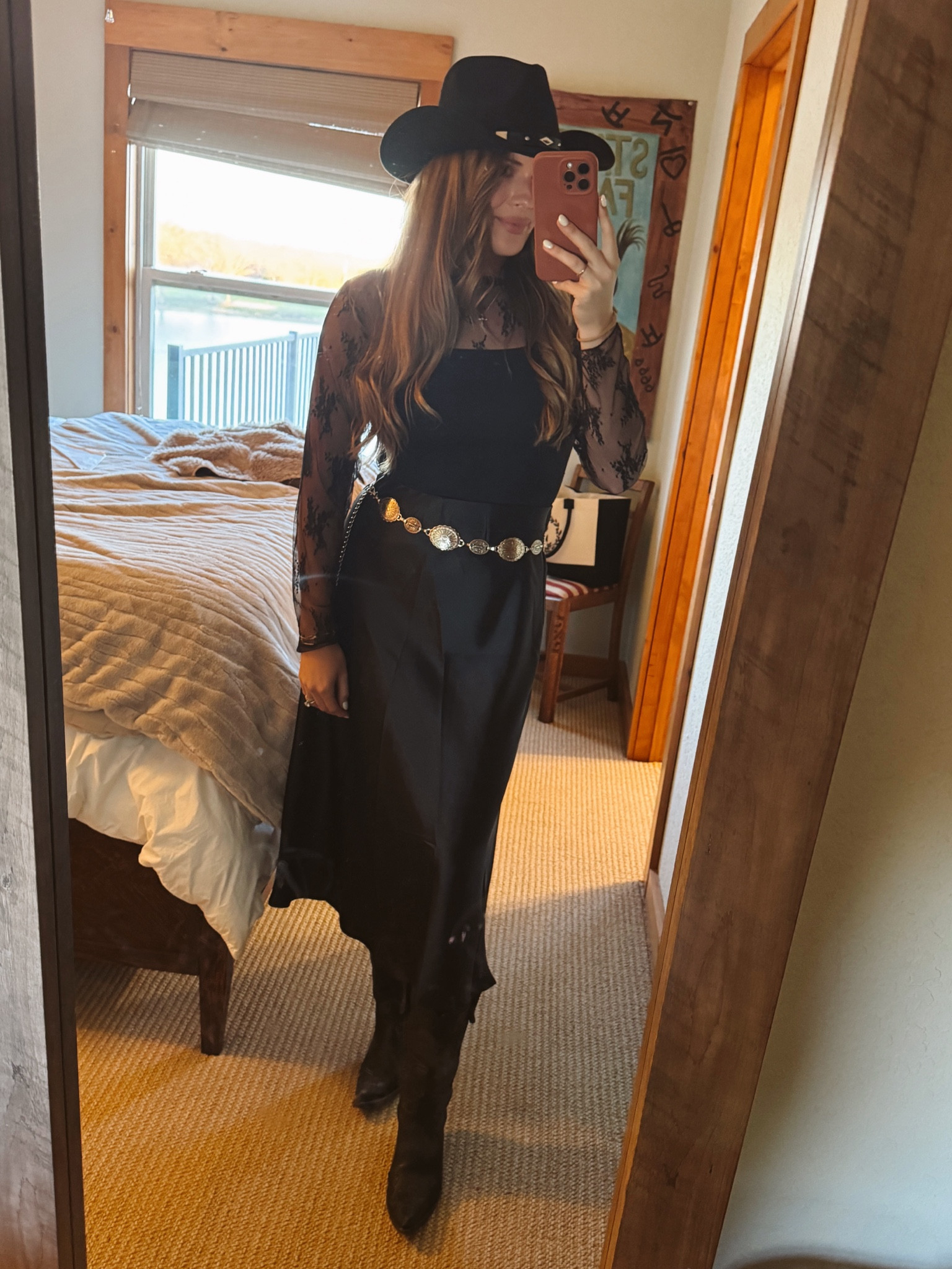 All black western outfit. Wearing mediums in skirt and shorts  

#LTKHoliday #LTKSeasonal #LTKParties