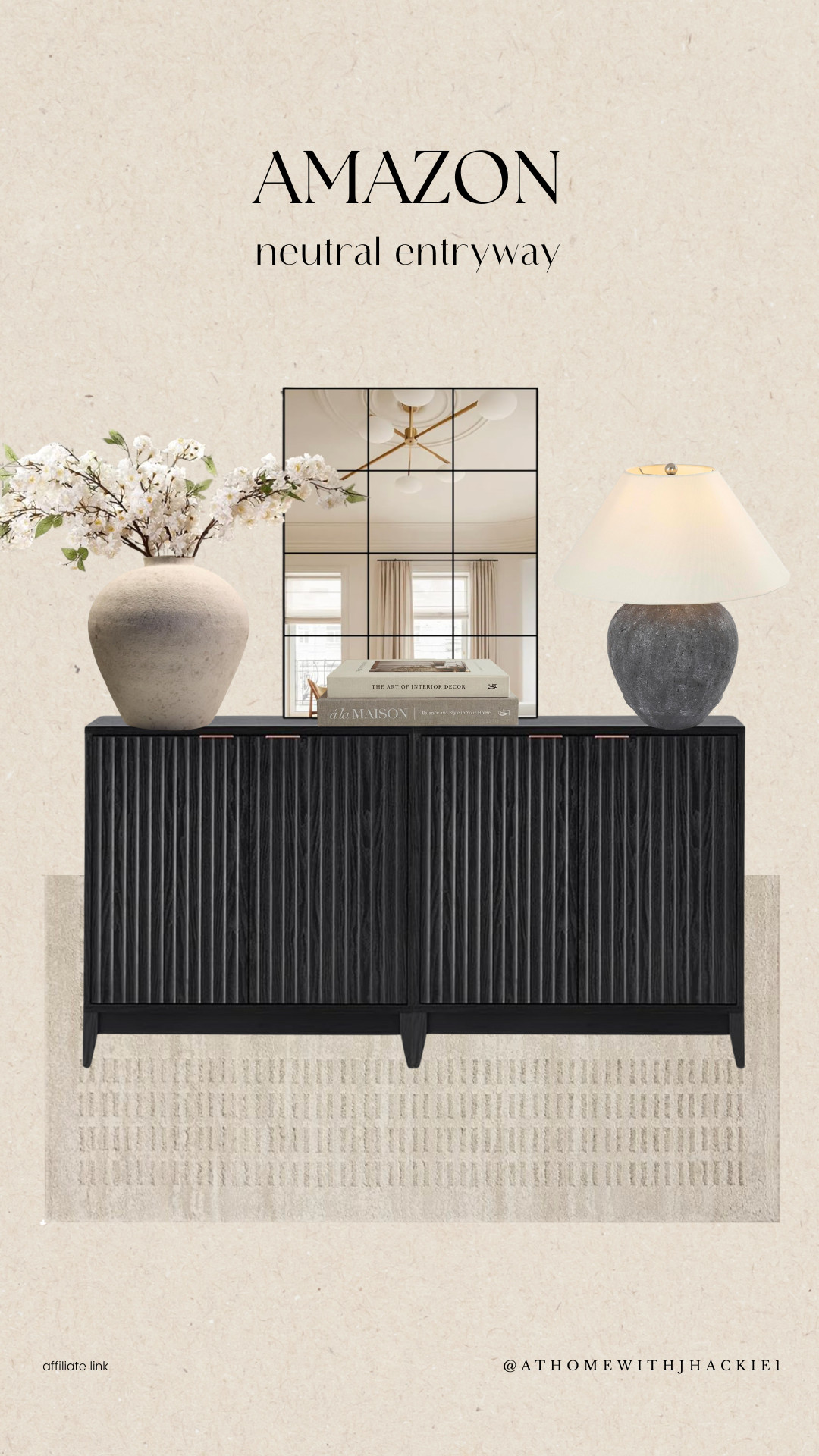Amazon Neutral Entryway, neutral entryway decor, entryway console table, amazon entryway furniture, modern neutral entryway, entryway styling ideas, entryway lamp, neutral table lamp, entryway mirror, black console cabinet, fluted cabinet, neutral area rug, organic modern entryway, minimalist entryway decor, amazon home entryway, small entryway decor 

 

#LTKHome