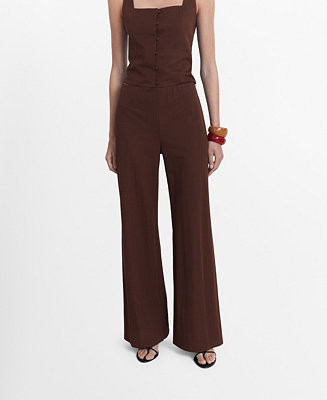 Women's Flowy Straight-Fit Pants | Macy's