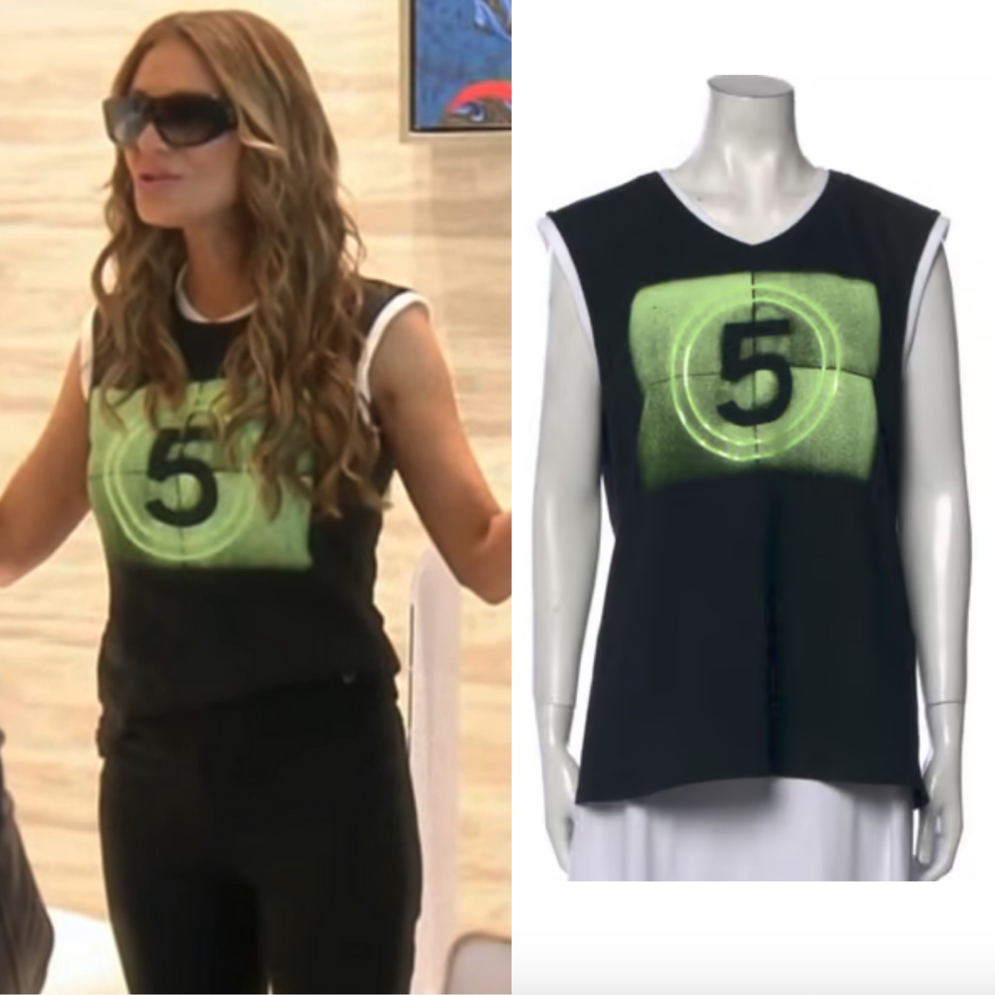 Dorit Kemsley’s Black Sleeveless 5 Top