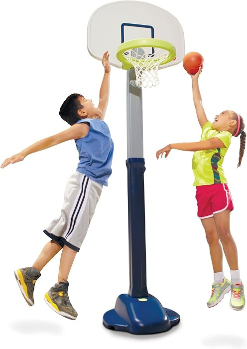 Little Tikes Adjust and Jam Pro Basketball Set, Blue | Amazon (US)