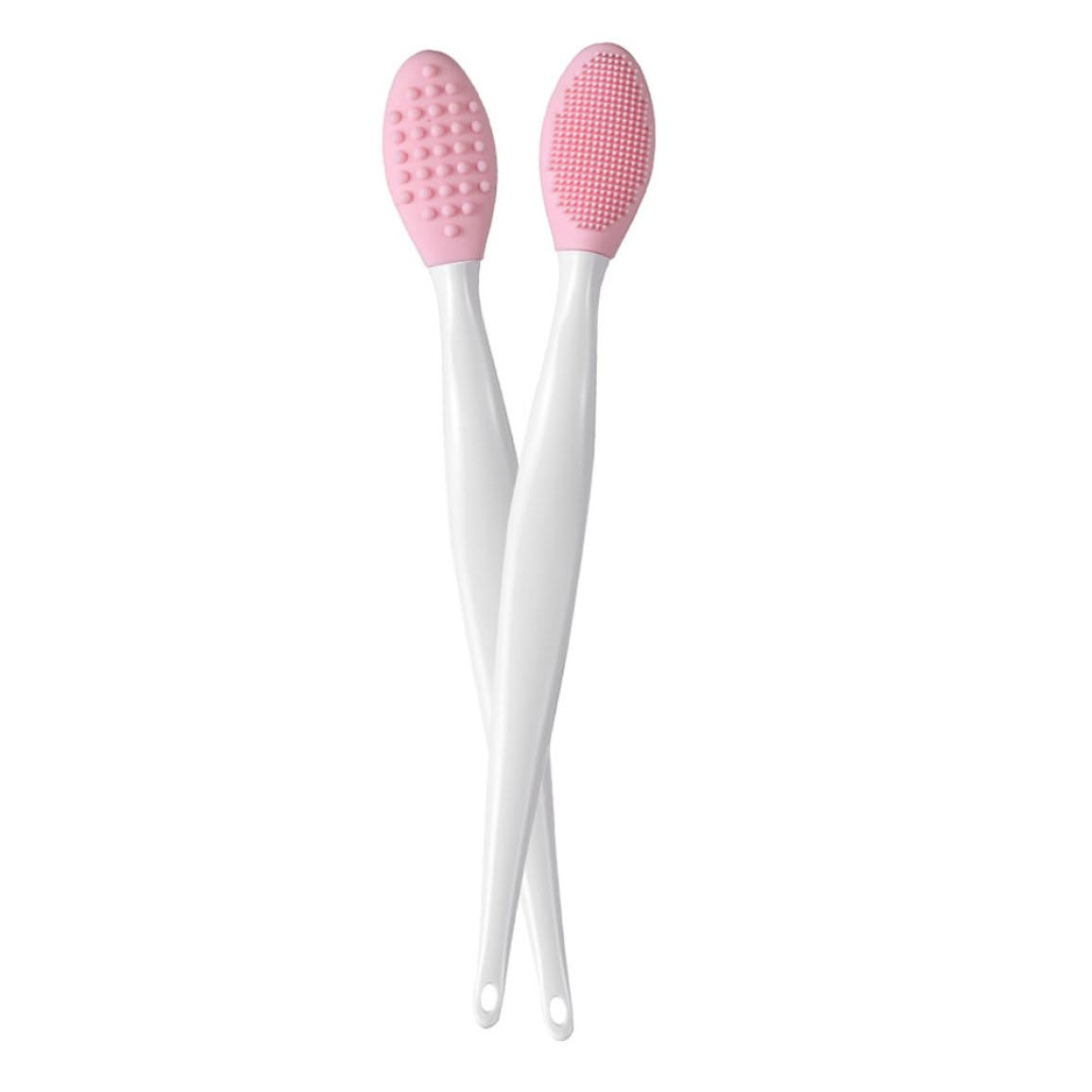 Silicone Lip Brush Double Sided Nose Scrubber Soft Manual Blackhead Cleaner 2PCS Exfoliating Lip ... | Amazon (US)