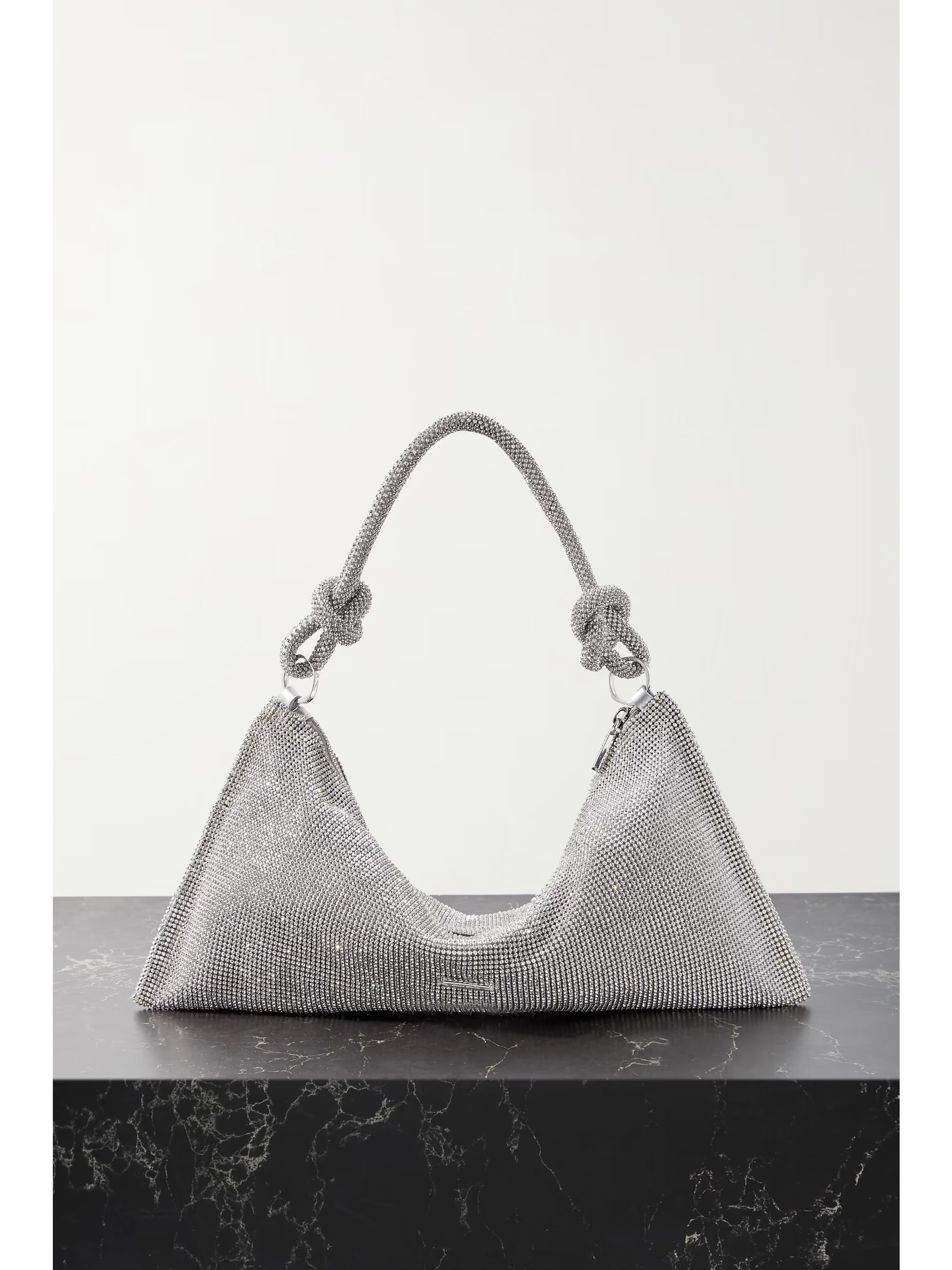 Hera mini crystal-embellished satin shoulder bag | NET-A-PORTER (US)
