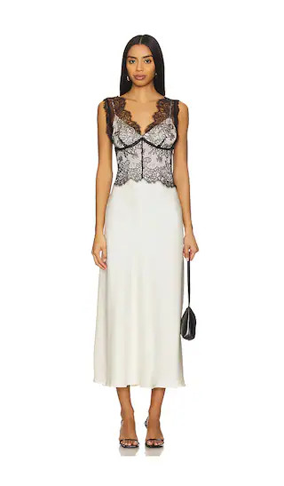 Elodie Fabien Dress in Cream | Revolve Clothing (Global)