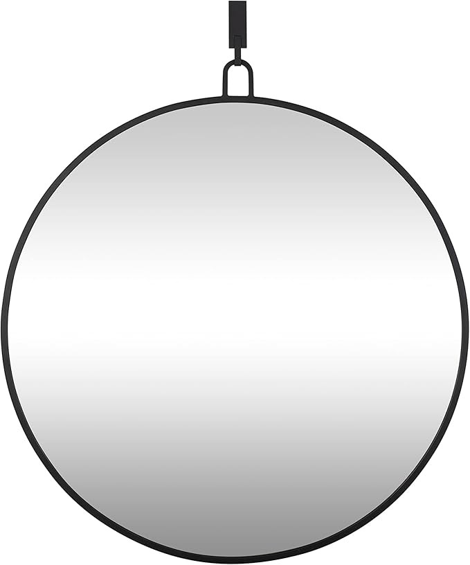 Stopwatch 40-in Round Mirror - Black | Amazon (US)