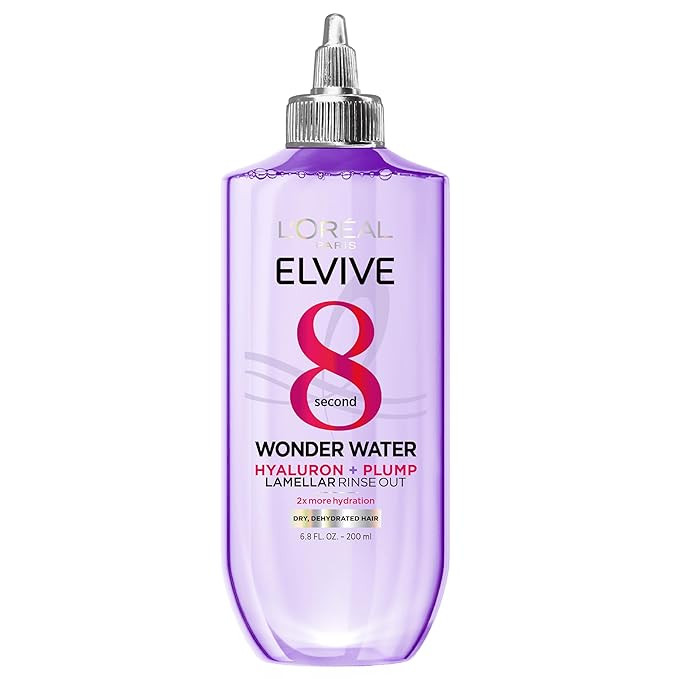 L'Oreal Paris Elvive Hyaluron Plump Flash Hydration Wonder Water Hair Rinse, 8 Second Hydrating H... | Amazon (US)