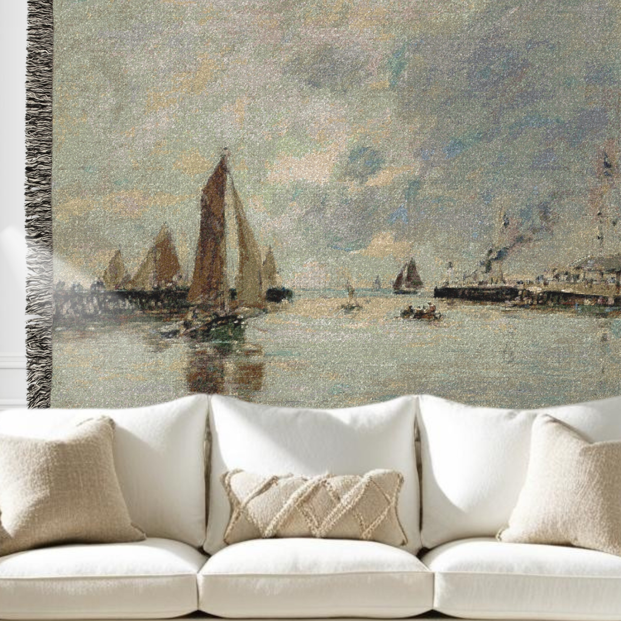 A vintage sailboat seascape tapestry for your living room or bedroom space  

 #LTKstyletip #LTKfamily #LTKgiftguide