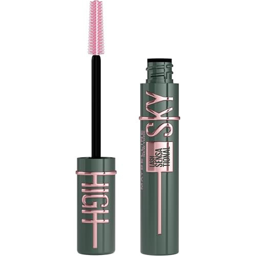 Maybelline Lash Sensational Sky High Washable Mascara, Volumizing, Lengthening, Defining, Curling, Multiplying, Buildable Mascara Make Up Formula, Green Altitude, 1 Count | Amazon (US)