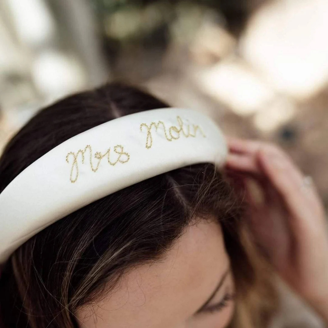 Mama Hand Embroidered Headband | mothers day gift | babyshower Hairband | Bespoke | Etsy (US)