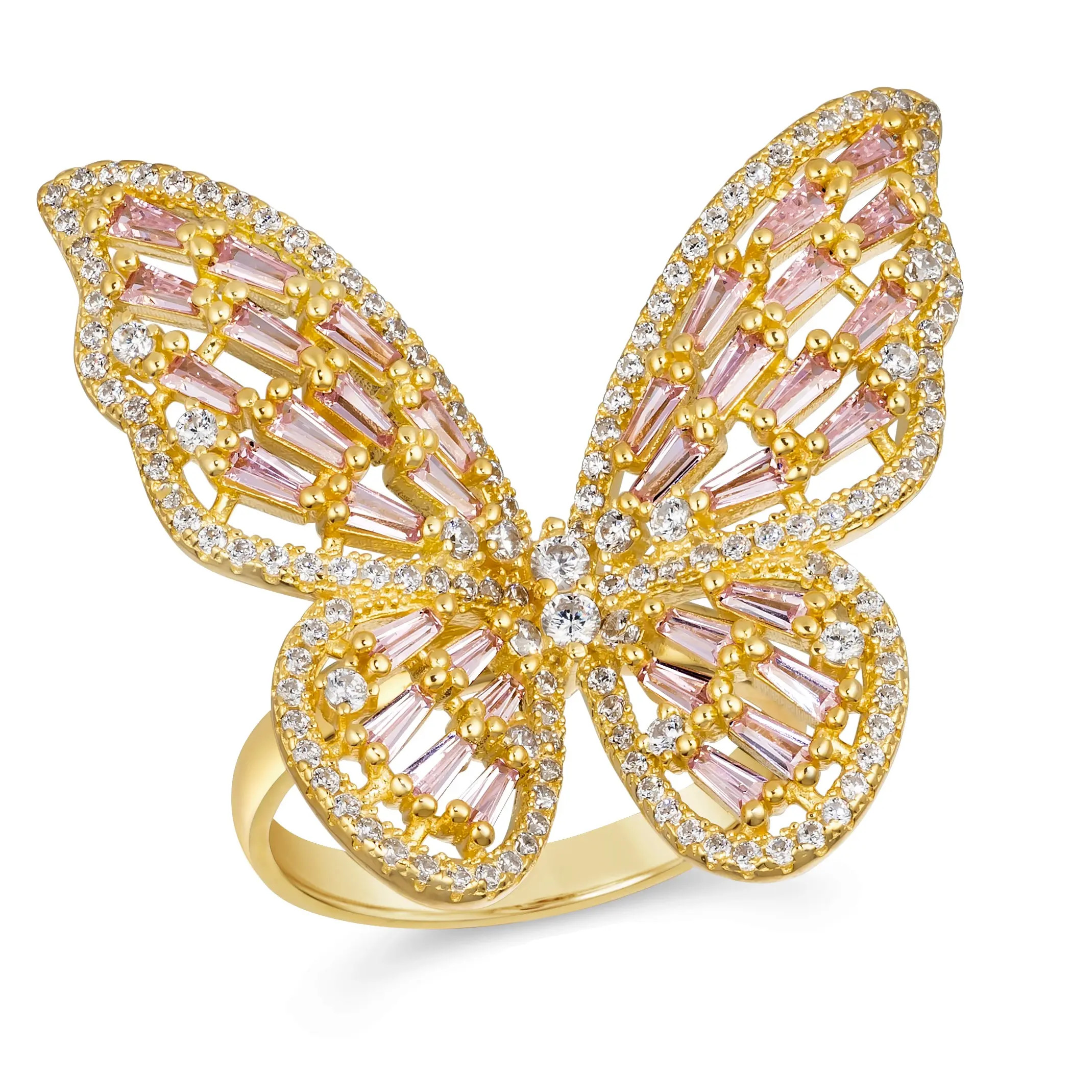 Anna Zuckerman Mariposa Modern Sculpture Ring in Yellow Gold | Anna Zuckerman