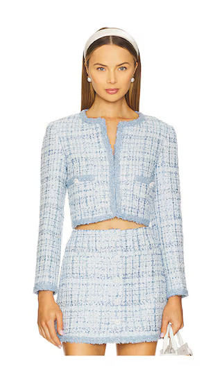 ASTR the Label Milena Jacket in Blue. - size XS | Revolve Clothing (Global)