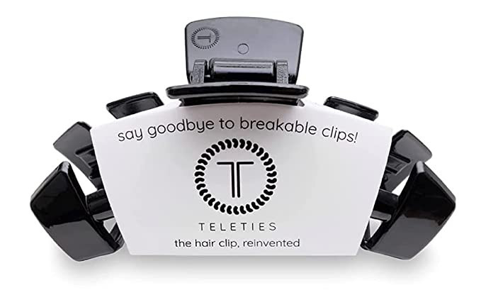 TELETIES - Large Hair Clip - Strong Grip, Bendable Teeth, Comfortable Curved Design - Ideal for T... | Amazon (US)