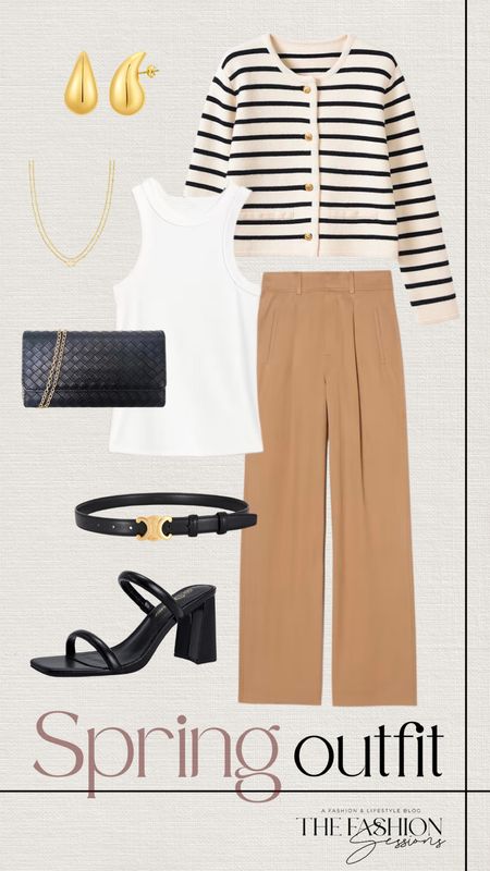 Spring outfit idea 🖤

Spring Outfit | Wide Leg Pants | Neutral Spring Outfit Ideas | Women's Outfit | Fashion Over 40 | Forties I Shoes | Gold |  Fashion Tips | Blouse | Workwear | Accessories | The Fashion Sessions | Tracy

#LTKworkwear #LTKover40 #LTKstyletip