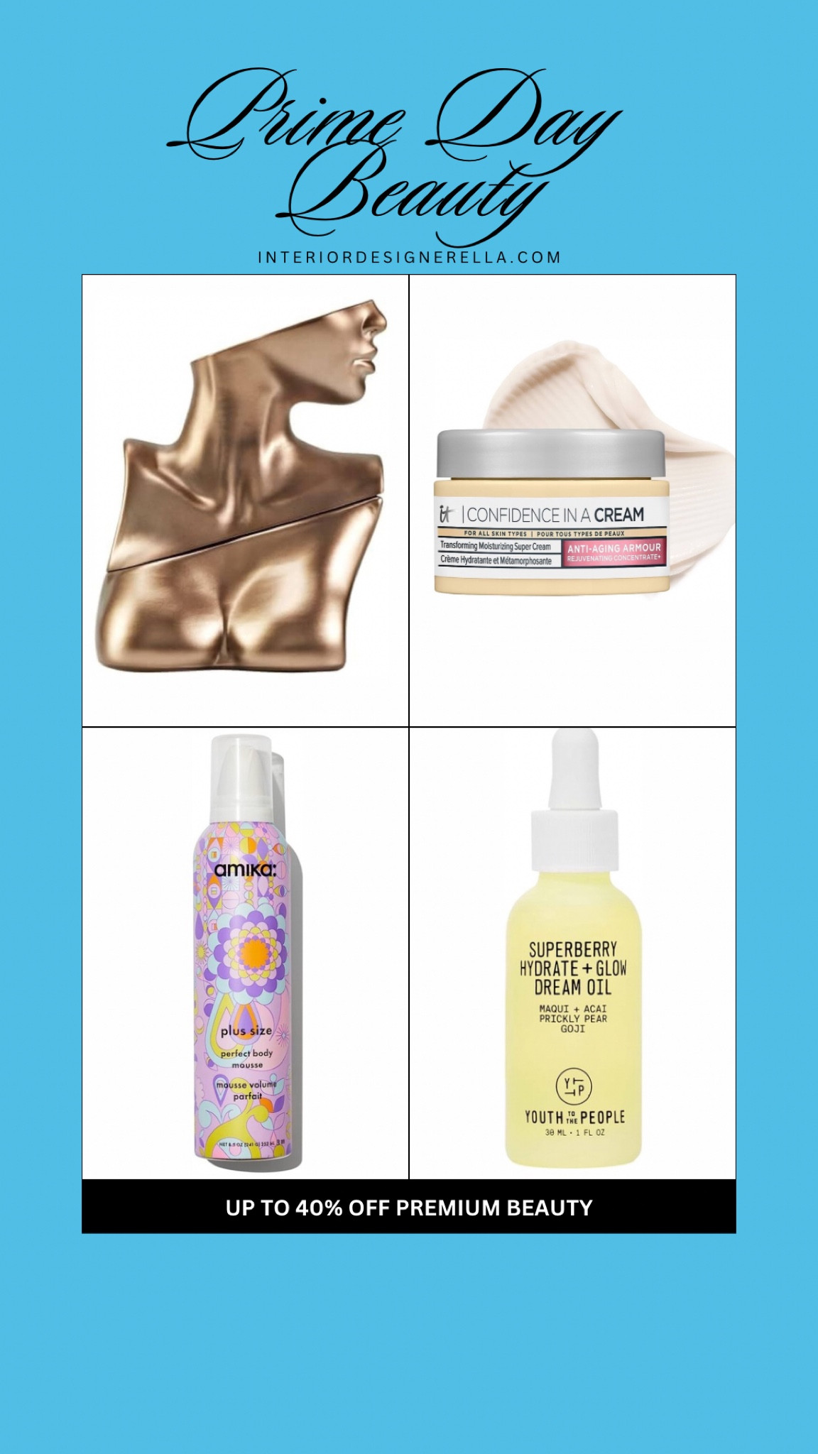 Get up to 40% off premium beauty products for Amazon prime day! Tap the images to shop! Xo!

#LTKxPrimeDay #LTKSaleAlert #LTKBeauty