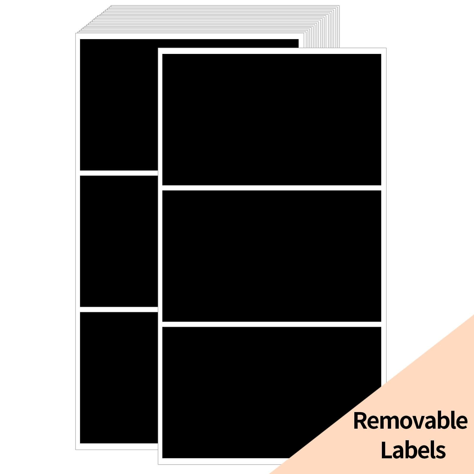 STARLIBOO Removable Colored Labels Stickers, 3X5 Inch Removable Large Label Stickers for Moving B... | Amazon (US)