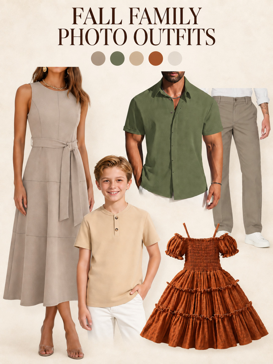 Wondering what your family should wear for fall photos? I put together a warm, coordinated Amazon look that feels like fall without being too heavy for Texas weather. 🍂

The goal is to coordinate—not match—using soft neutrals, olive and a little rust for the perfect fall color palette.

Comment FALL and I’ll send you the links to shop every outfit! 🤎 

 #LTKmomlife #LTKSeasonal #LTKKids