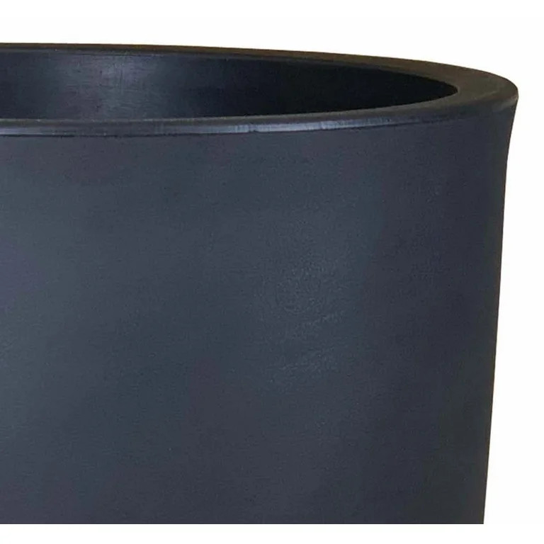 Better Homes & Gardens 18in Mosswood Resin Planter, Matte Black | Walmart (US)