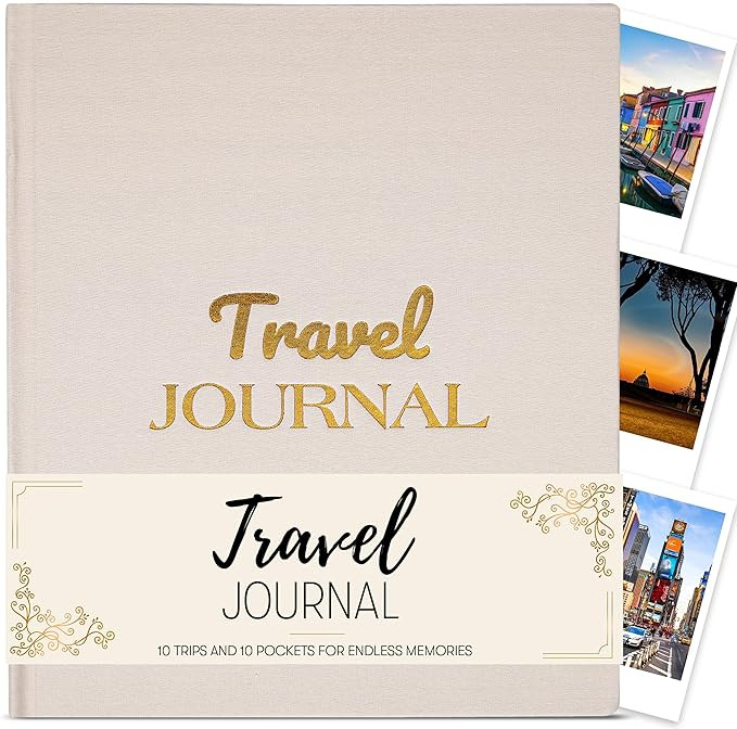Travel Journal and Travelers Notebook to Record Trips & Memories. Travel Journal for Women, Men. ... | Amazon (US)