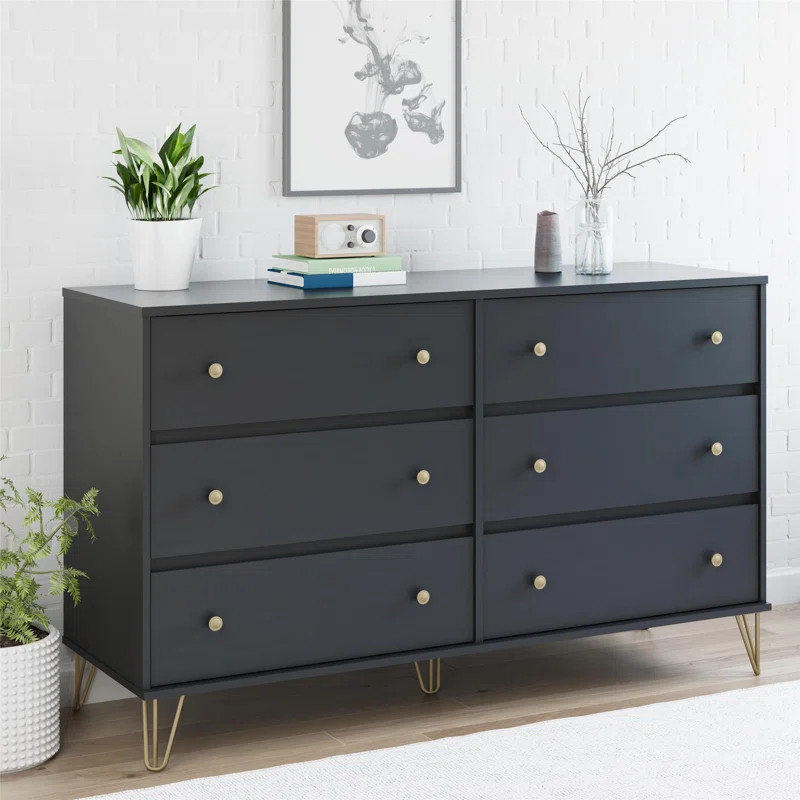 Owen 61.65'' Wide 6 - Drawer Double Dresser | Wayfair North America