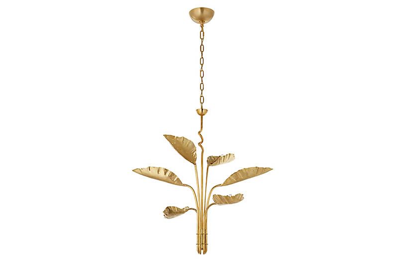 Dumaine Chandelier, Antique-Burnished Brass | One Kings Lane