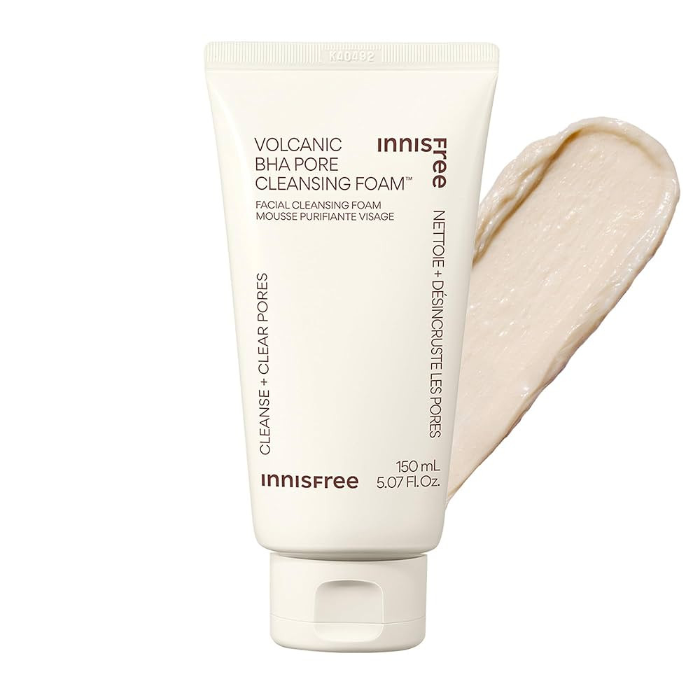 innisfree Volcanic BHA Pore Cleansing Foam, Korean Face Wash with Salicylic Acid, Oil Control, De... | Amazon (US)