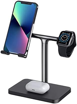 Cell Phone Stand for Desk, WATOE Cell Phone Holder with iWatch Charger Dock，Phone Holder Stand ... | Amazon (US)