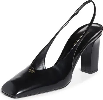 Prada Modellerie Square Toe Slingback Pump (Women) | Nordstrom | Nordstrom