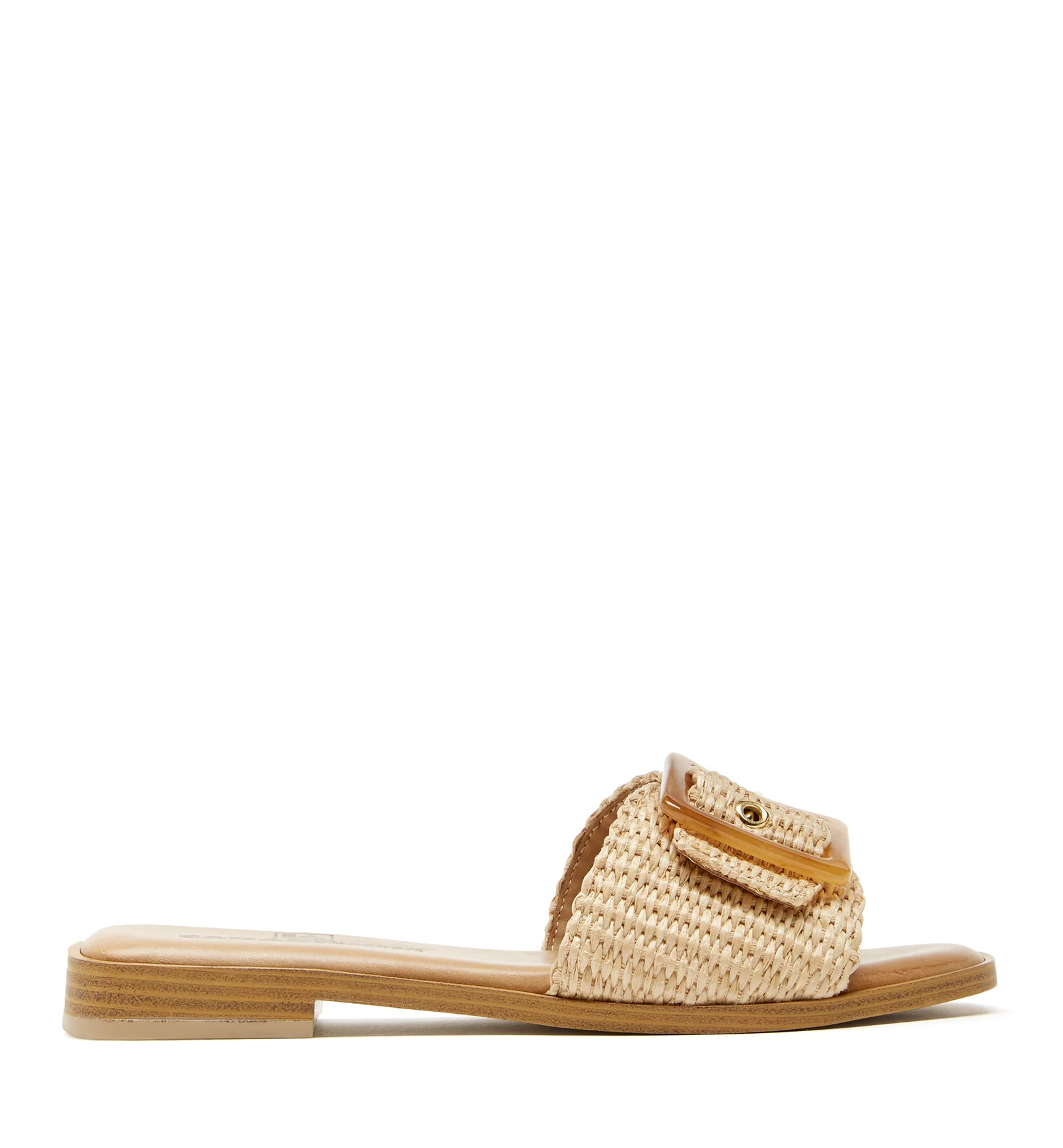 SANTORINI RAFFIA SANDAL | La Canadienne