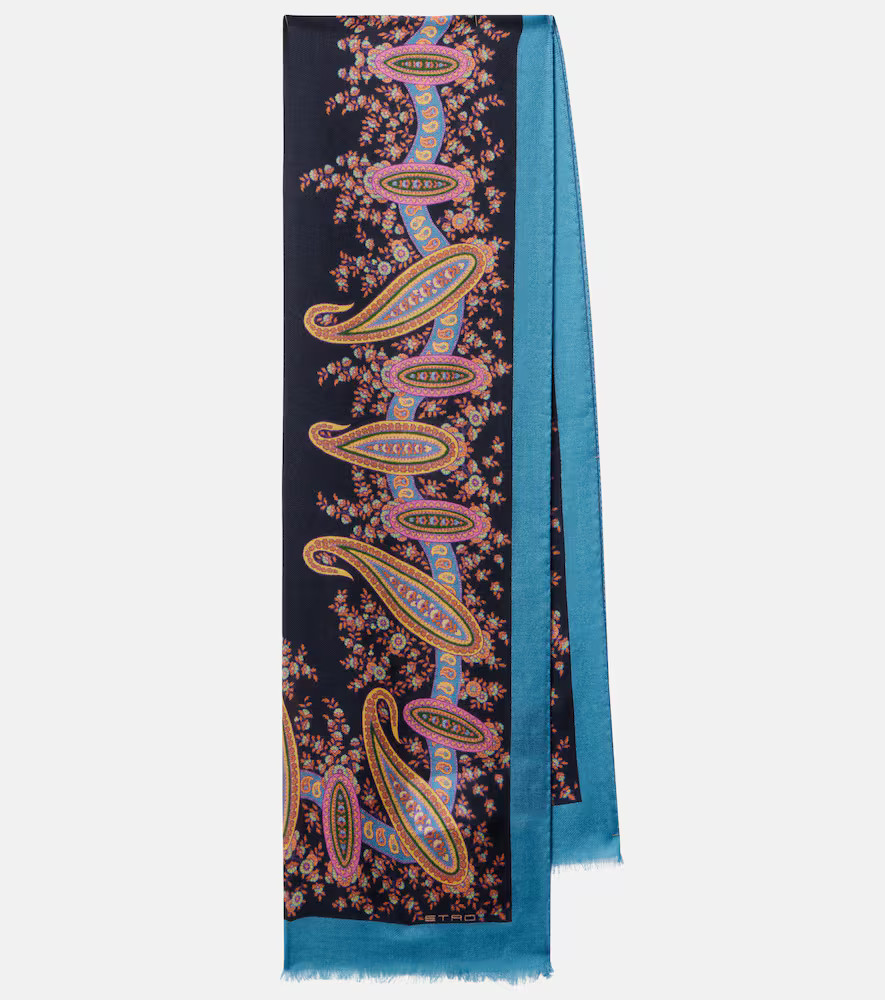 Etro Écharpe en laine, cachemire et soie à fleurs | Mytheresa (INTL)