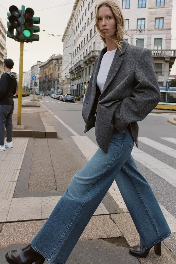 OVERSIZE DOUBLE-BREASTED BLAZER | Zara UK