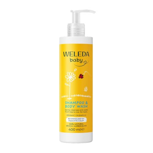 Weleda Baby Shampoo & Body Wash, Baby Bath, Kids Shampoo & Wash, Sensitive Calendula, Dermatologically Tested, 100% Certified Natural, 96% Recycled Packaging, 400ml, Packaging May Vary | Amazon (UK)