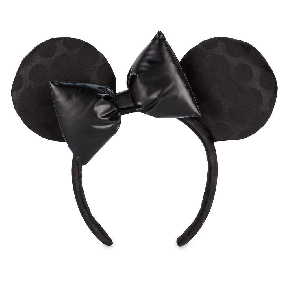 Minnie Mouse Ear Headband – Black on Black | Disney Store