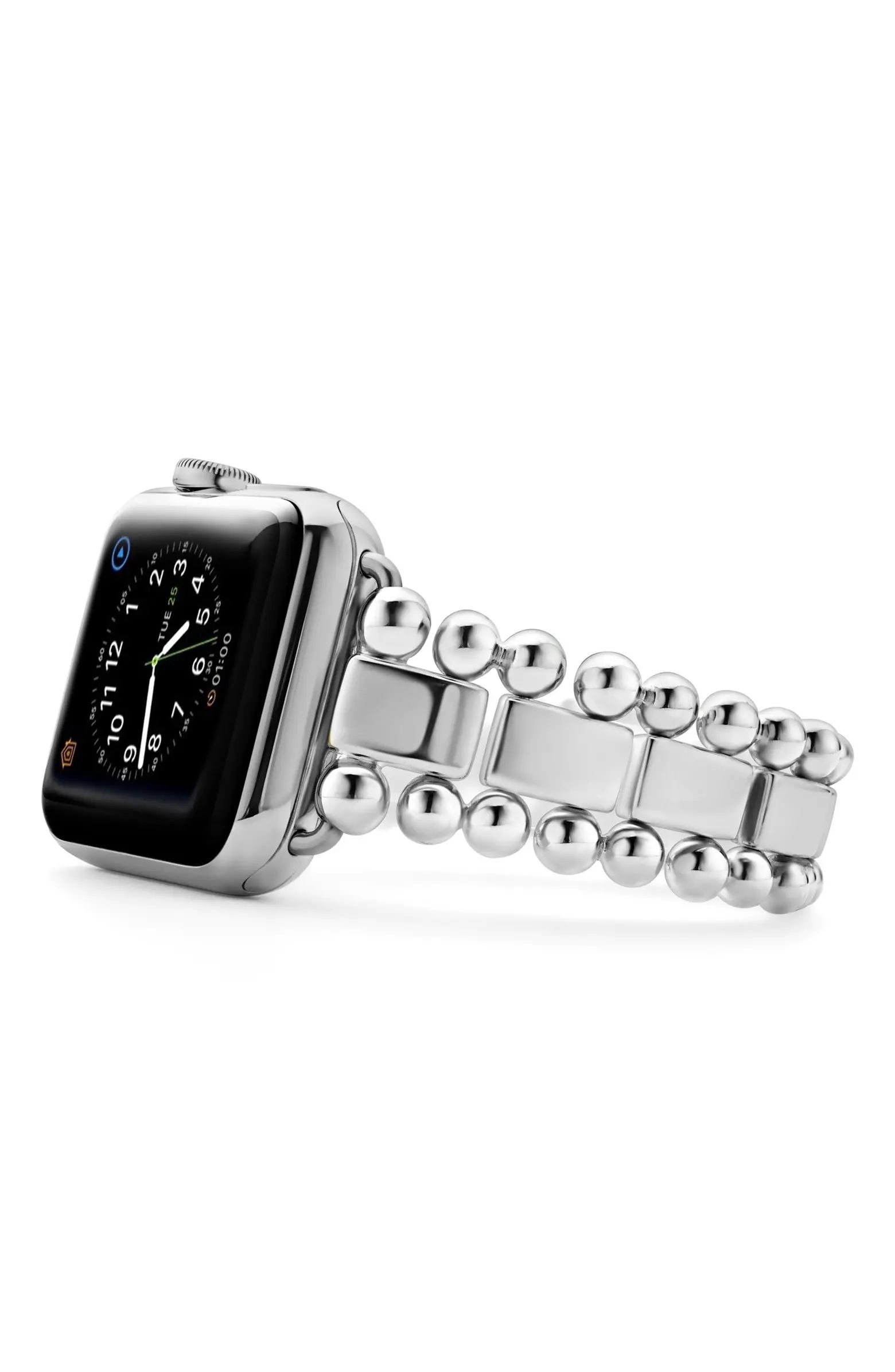 Smart Caviar Sterling Silver Apple Watch® Watchband | Nordstrom