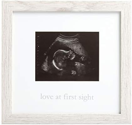 Kate & Milo Rustic Sonogram Picture Frame, Love at First Sight Gender-Neutral Nursery Décor, Mot... | Amazon (US)