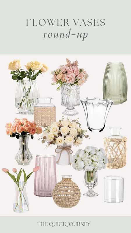 Flower Vases from Amazon 

Home Decor, Amazon Finds, Glass Flower Vase, Glass Vase, Pink Vase, Pink Flower Vase, Rattan Vase, Rattan Flower Vase