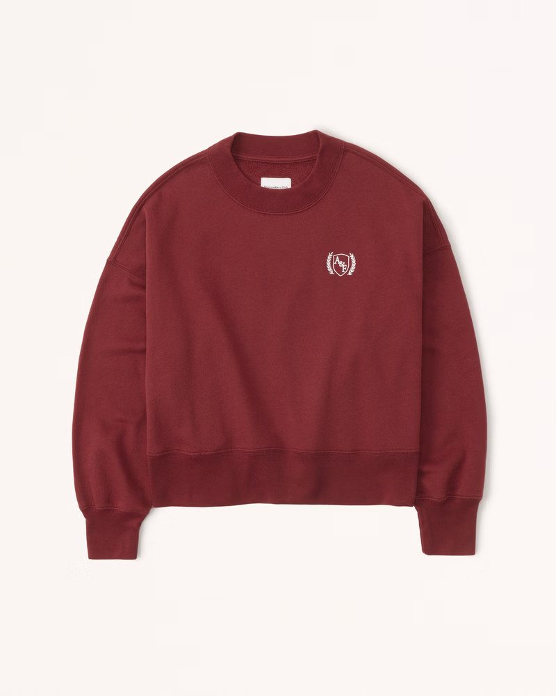 Monogram Logo Crew Sweatshirt | Abercrombie & Fitch (US)
