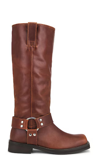 Biker Boot in Cognac | Revolve Clothing (Global)