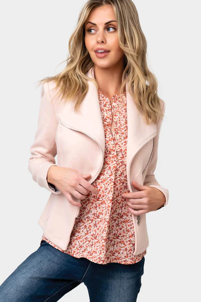 Stretch Knit Moto Jacket | Gibson