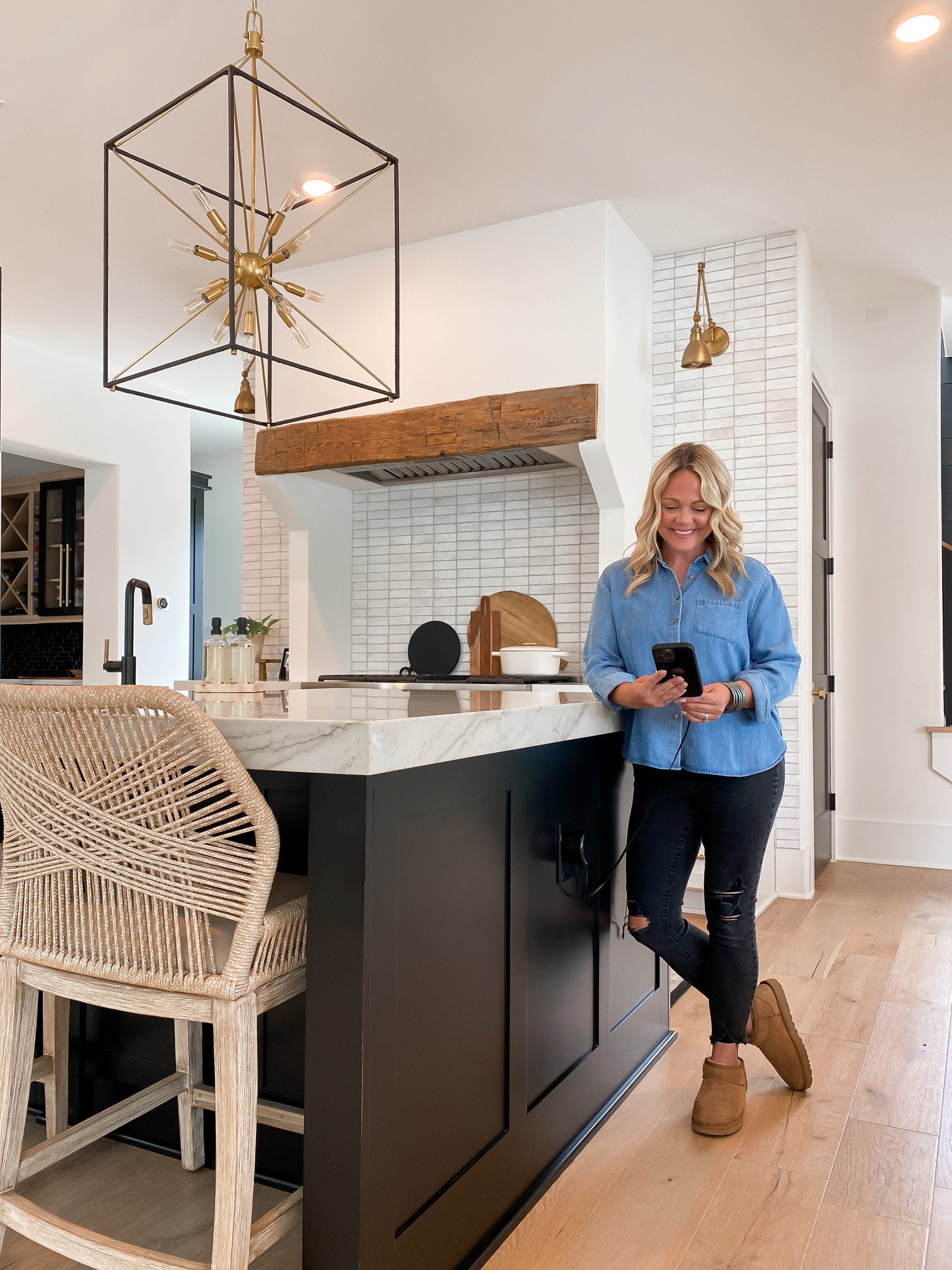 I had many of you requesting a link to my chambray shirt and to my surprise I found that LOFT is having a 55% off sale!! Use code LUCKY 

I sized up to a medium and went with the petite length (it still covers my bottom in the back) 

Holiday outfit / thanksgiving outfit / holiday top / ugg / ultra mini / Tasman / stocking stuffer / charger 

#LTKHoliday #LTKGiftGuide #LTKHolidaySale