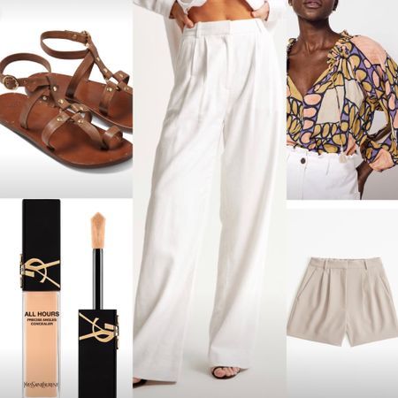 Vacation favorites! Bring this: Trousers, shorts, gorgeous printed top, and arch support sandals 😍

#LTKTravel #LTKShoeCrush #LTKFindsUnder100