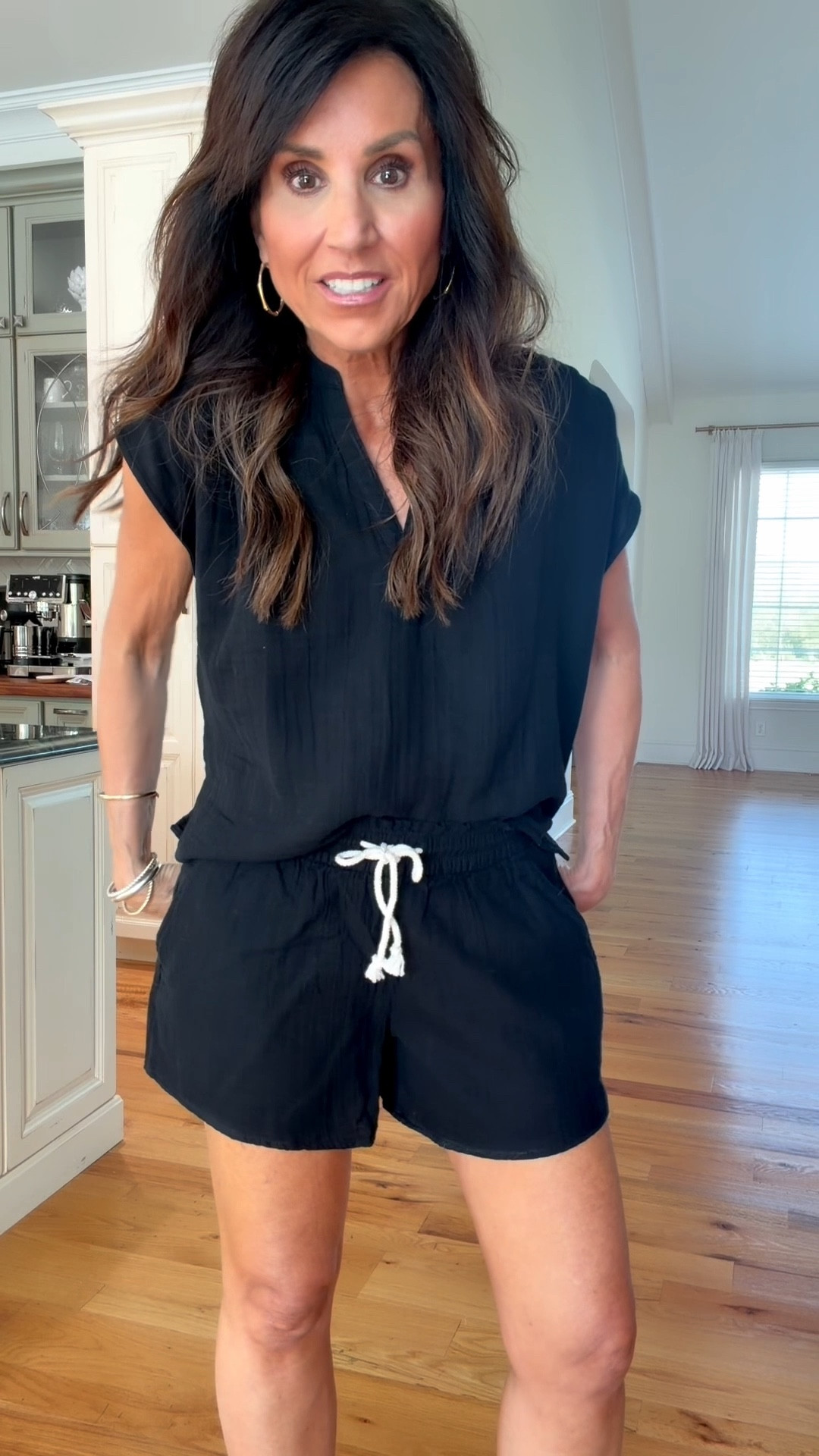 Old Navy short set 
Top - small
Shorts - smalll

#LTKSeasonal #LTKOver40