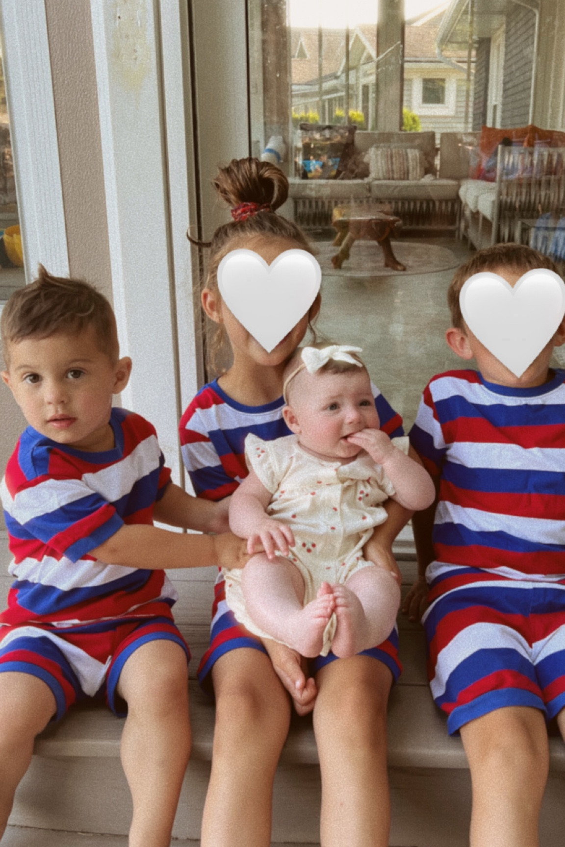 Kids Fourth of July matching outfits ❤️🤍💙