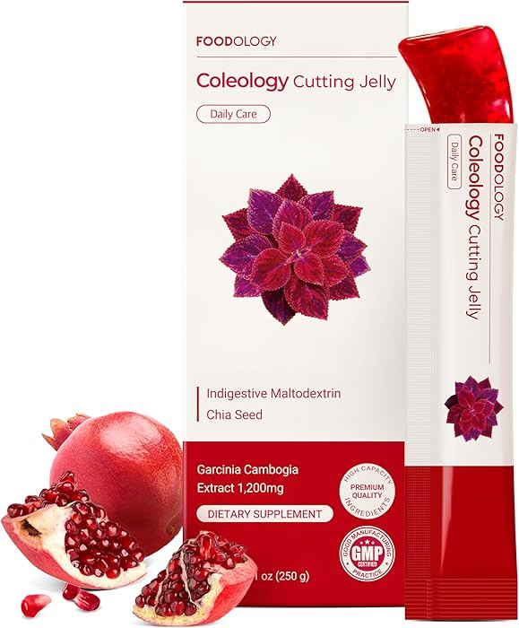 FOODOLOGY Coleology Cutting Stick Jelly (Pomegranate) \u2013 Dietary Fiber Supplement for Healthy... | Amazon (US)