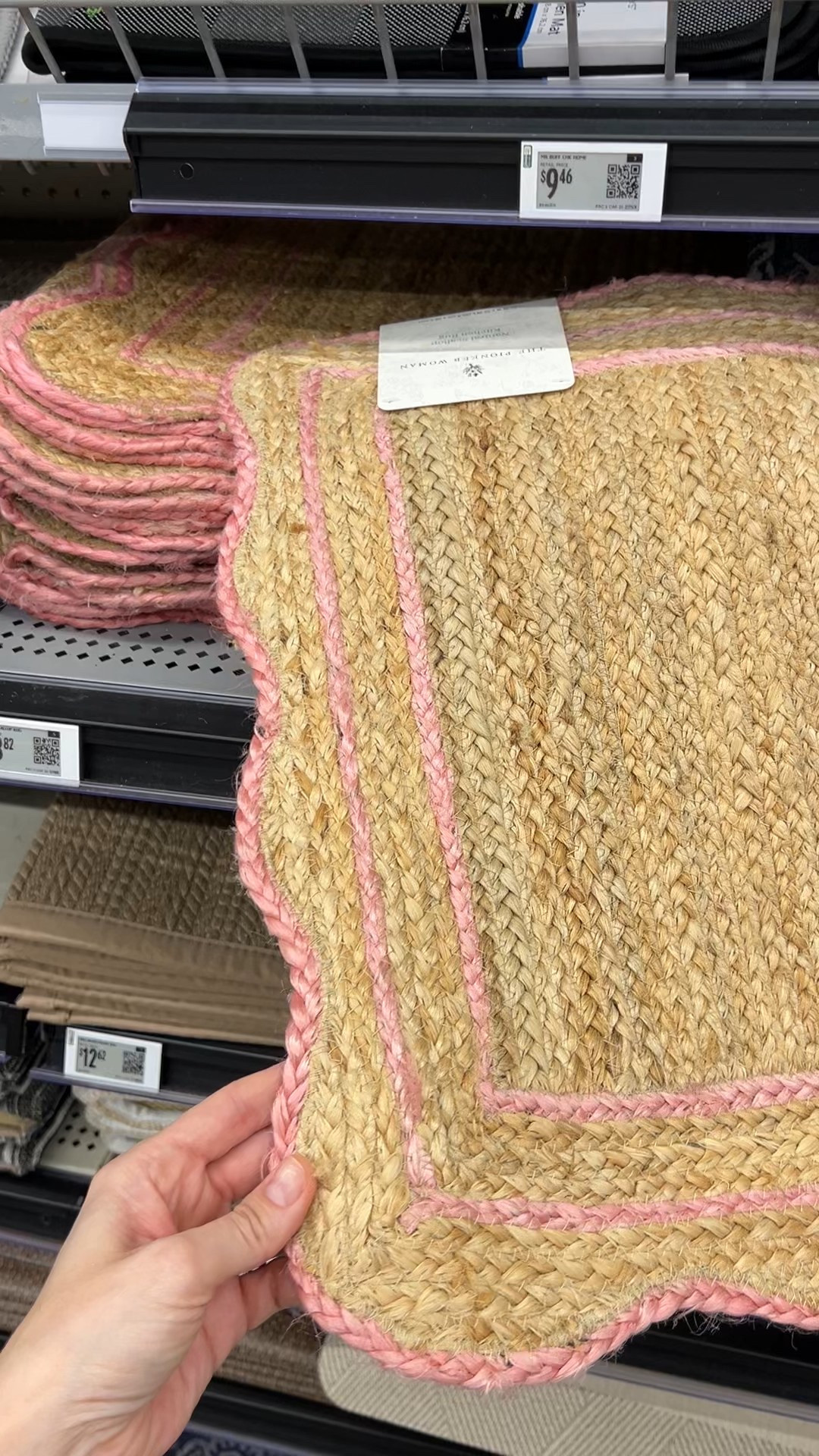 Walmart scalloped woven doormat, this one is really pretty and not something you’d expect to see at Walmart! 

#LTKFindsUnder50 #LTKHome