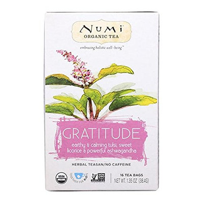 NUMI TEA GRATITUDE ORGANIC HOLISTIC TEA 16 TEA BAGS