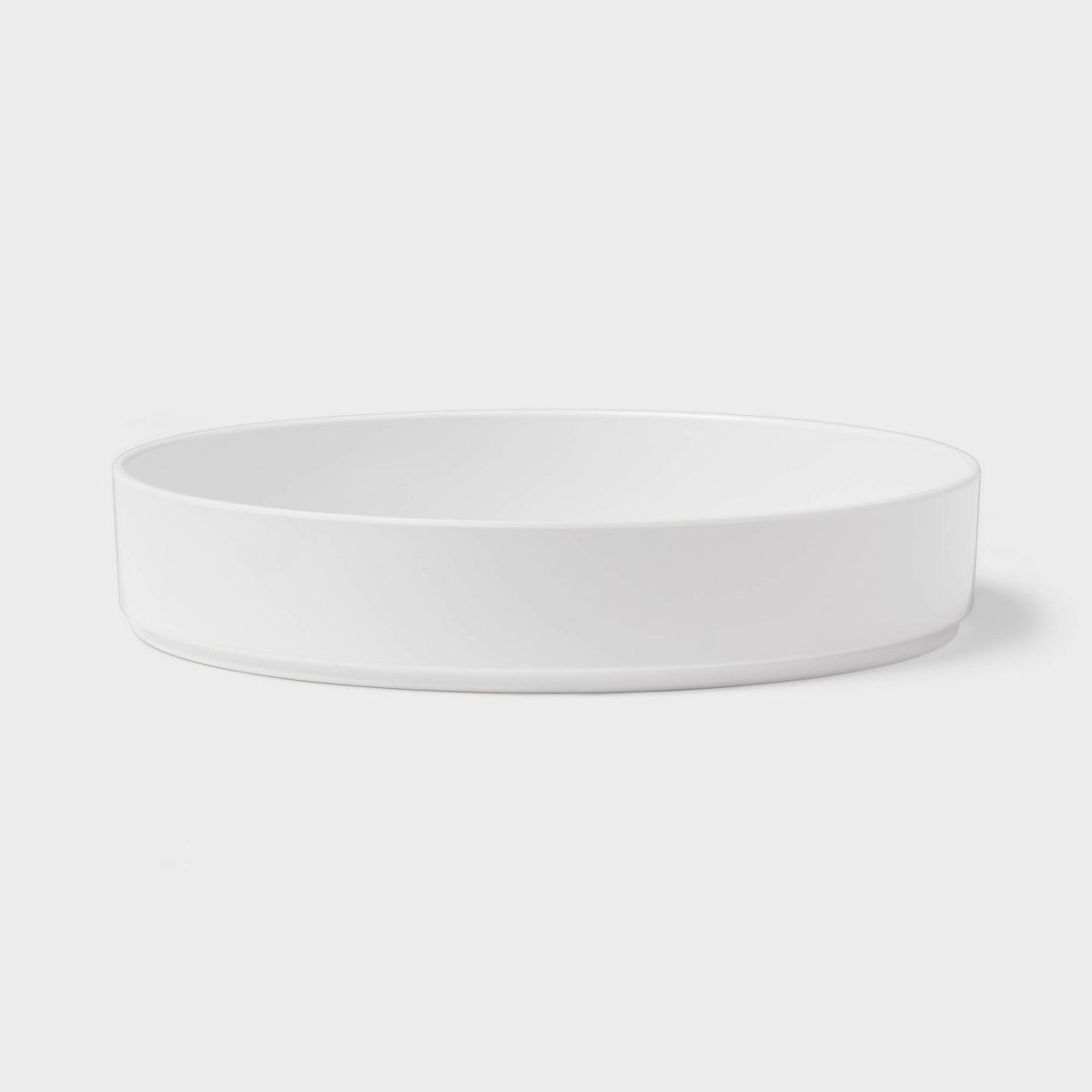42oz Plastic Dinner Bowl White - Threshold™: Dishwasher & Microwave Safe, Round Shallow Bowl, 9... | Target