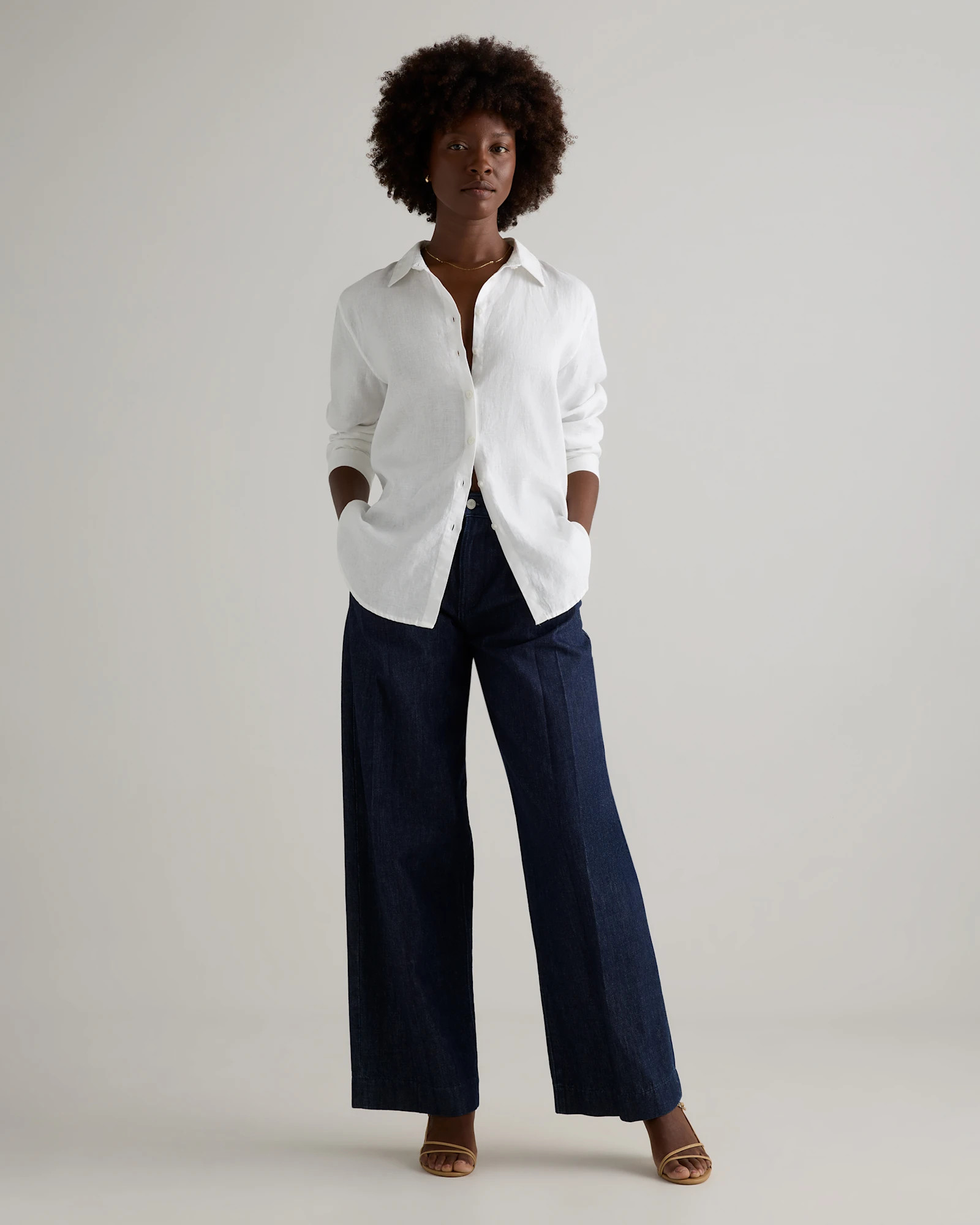 100% European Linen Long Sleeve Shirt | Quince
