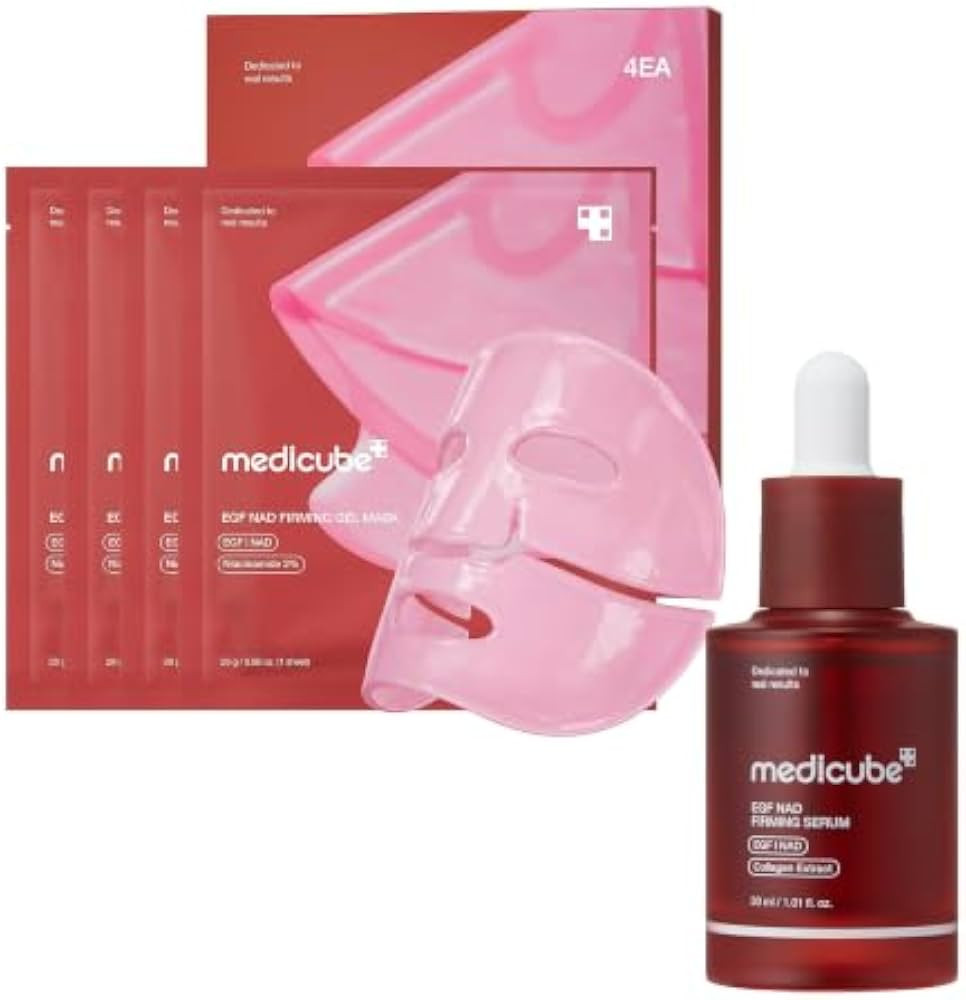 medicube NAD EGF Serum & Mask Duo for Firmer, Plumper Skin, Korean Skincare | Amazon (US)