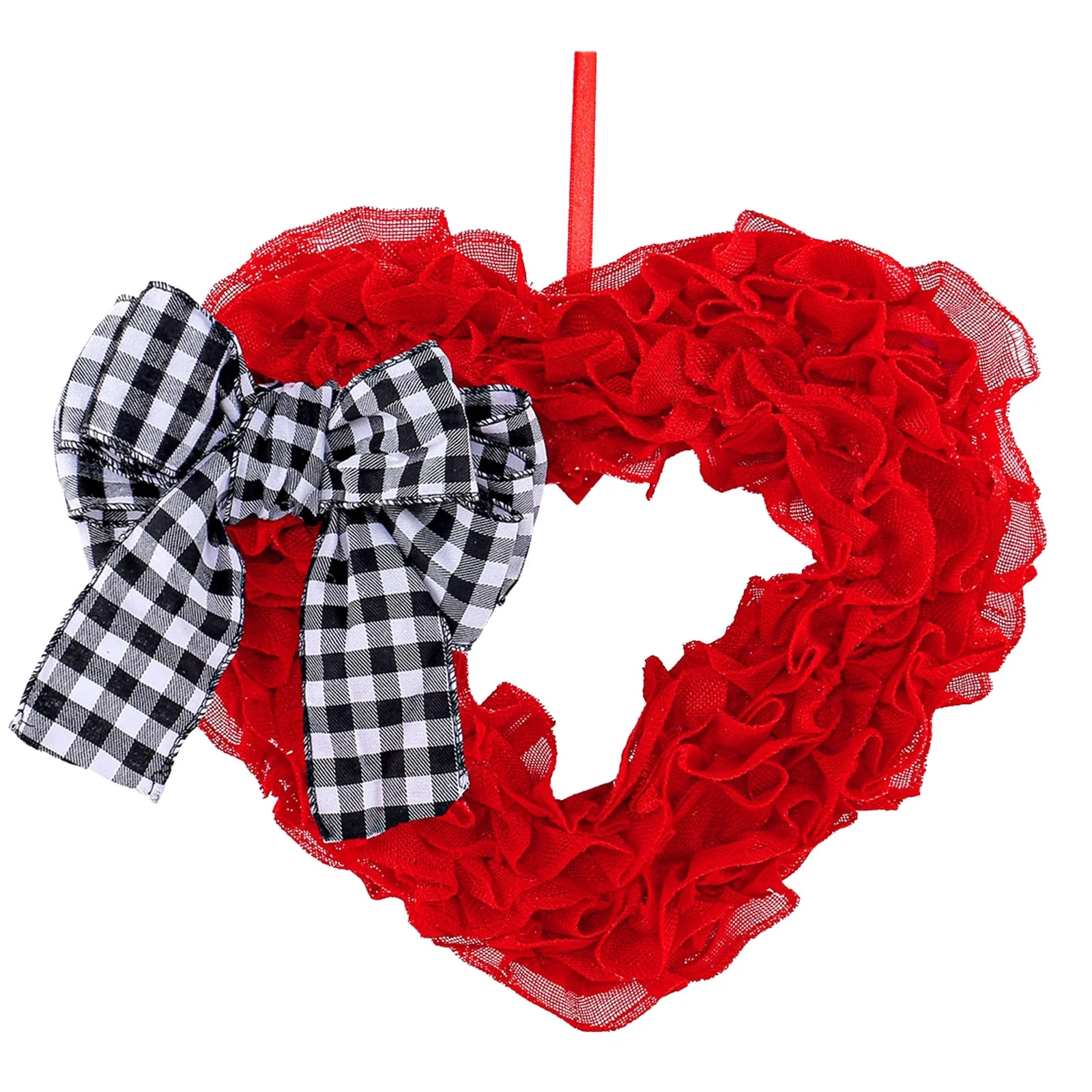 HXXF Valentines Day Decor - Wreaths for Front Door Outside 14.5" Valentine Decorations for The Ho... | Walmart (US)