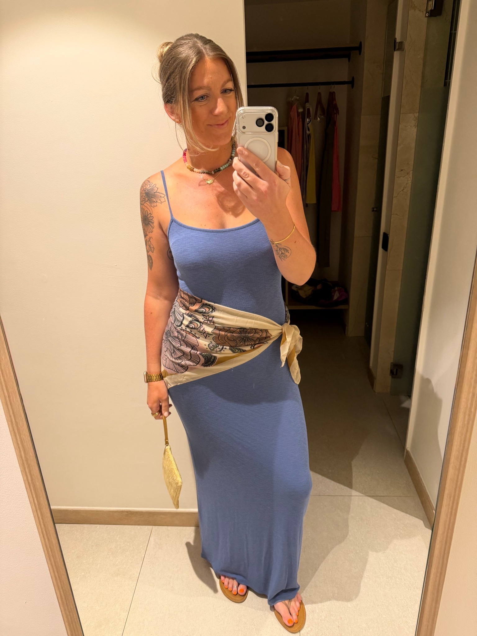 Got this dress last year and love it with a scarf! Helps hide the bloat/belly too 👌🏻 linked this years version and some similar (in a large) 

#LTKOver40 #LTKTall